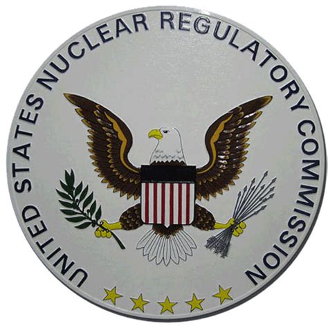 Nuclear Regulatory Commission (NRC) wooden plaque seals & podium logo ...