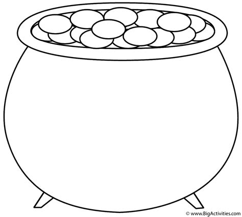 Empty Pot Of Gold Coloring Page – NEO Coloring