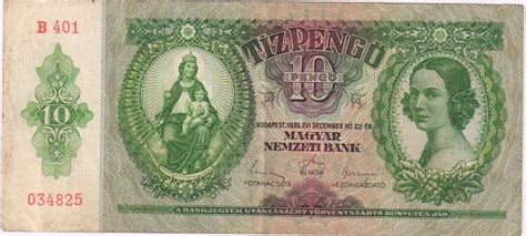 Hungary - 20 pengo 1941 used currency note - KB Coins & Currencies