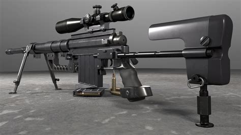 Cheytac m200 intervention sniper rifle 3D model - TurboSquid 1239200