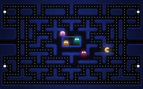 pac man retro games video games minimalism, HD Wallpaper | Rare Gallery