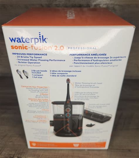 Waterpik Sonic-Fusion 2.0 Professional Electric Toothbrush Water Flosser BLACK. 73950289917 | eBay