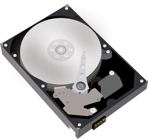 Hard Disk Drive Storage · Free vector graphic on Pixabay