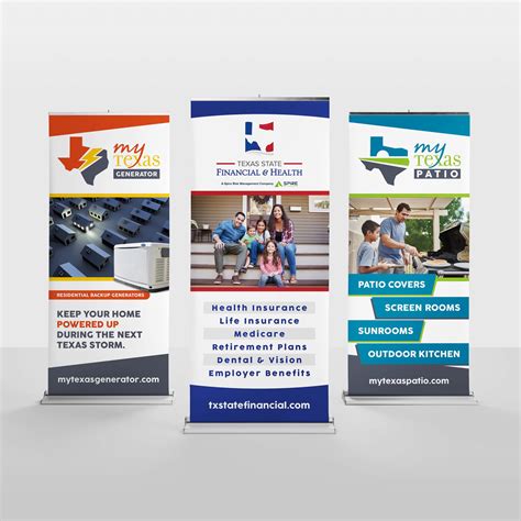 Three Retractable Banner Designs • BlackStone Studio