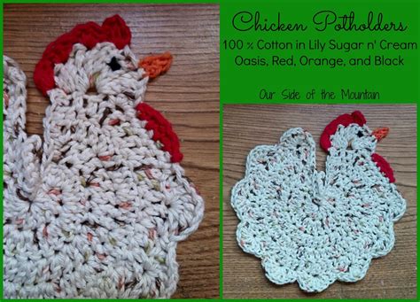 Our Side of the Mountain: Creative Crochet: Chicken Potholders