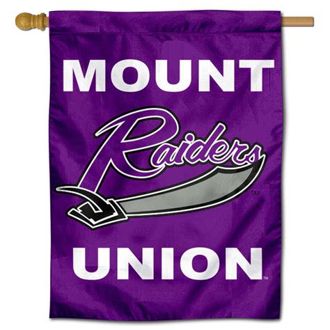 Mount Union Raiders Logo Double Sided House Flag - State Street Products