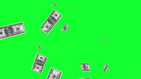 Falling money Green Screen - YouTube