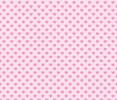 Pink heart pattern fabric - alenkas - Spoonflower