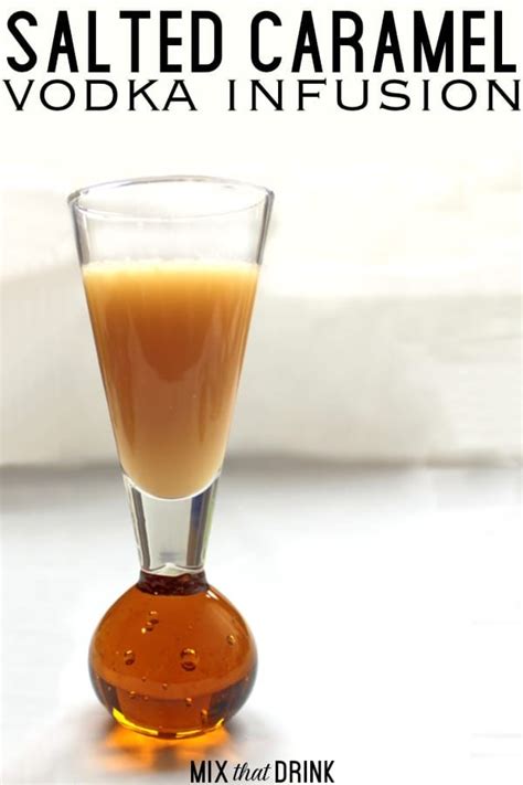 This Salted Caramel Vodka recipe is easy to make! It tastes better and ...