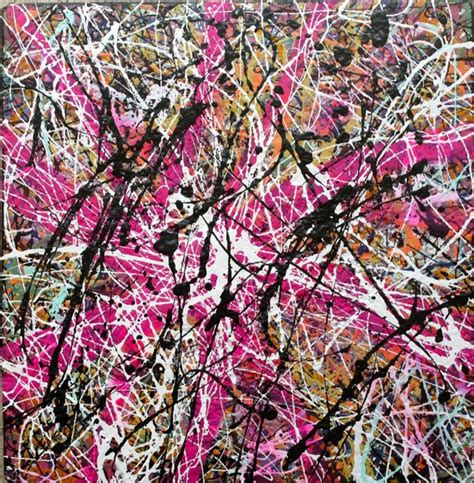 ORIGINAL abstract Jackson Pollock style medium contemporary | Etsy