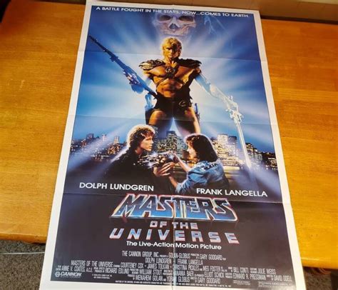 Masters of the Universe Movie Poster Authentic Original Vintage Folded Theater One Sheet 27x41 ...