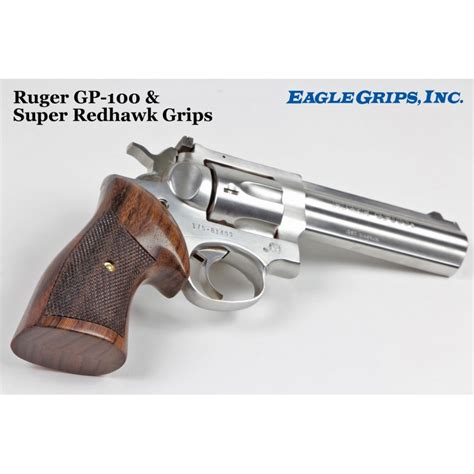 Ruger GP100 & Super Redhawk Classic Rosewood Checkered Grips