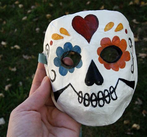 Papier-Mache Sugar Skull Masks - Starving Artist Designs