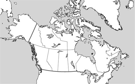 Blank Canada Map