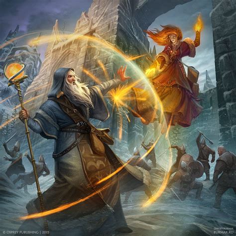 Art by DevBurmak - Light mages have a nice array of shield spells to ...