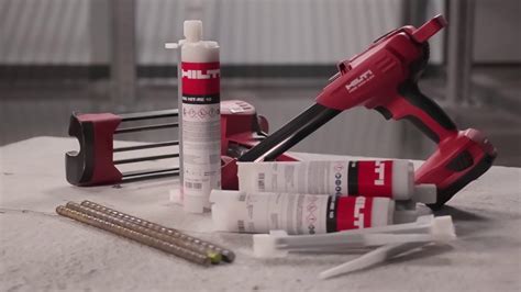 HIT-RE 10: Hilti Economical Epoxy Mortar for Concrete - YouTube