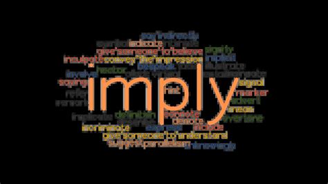 IMPLY: Synonyms and Related Words. What is Another Word for IMPLY ...