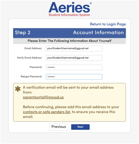 AERIES Student Portal Setup Instructions | McGarvin Intermediate School