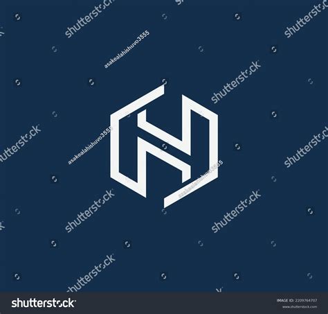 H Vector Based Logo Design Template Stock Vector (Royalty Free ...