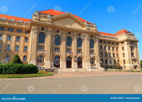 Debrecen University Building Stock Image - Image of build, blue: 80374995