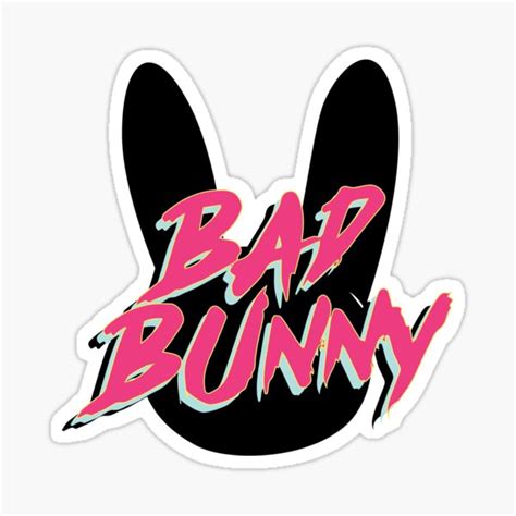 Logo Bad Bunny Stickers | Redbubble