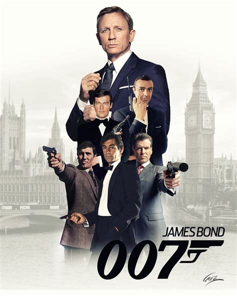 Every actor who has played James Bond after Sean Connery to the current ...