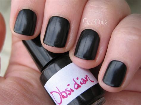 Obsidian Black Nail Lacquer Indie Polish Starlight and - Etsy