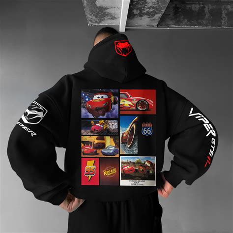 Oversize Sports Car Lightning McQueen Hoodie