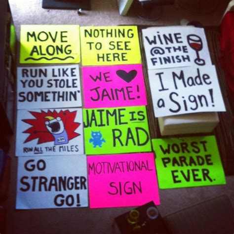 Just a few great marathon signs! | Race Sign Ideas for Sean | Pinterest