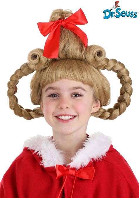 Kid's Deluxe Dr. Seuss Cindy Lou Who Wig | How the Grinch Stole Christmas Accessories