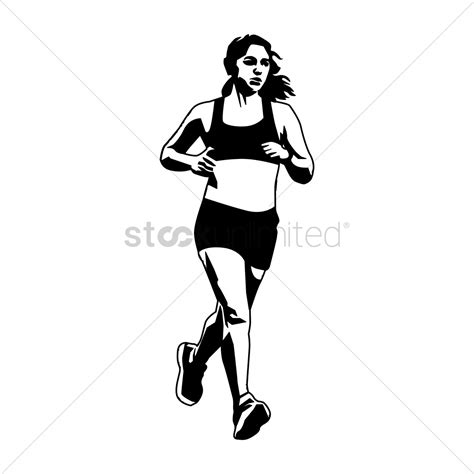 Woman Running Vector at Vectorified.com | Collection of Woman Running ...