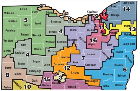 Ohio Representative District Map - World Maps