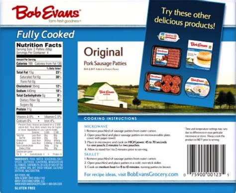 Bob Evans Fully Cooked Sausage Patties, 9.6 oz - QFC