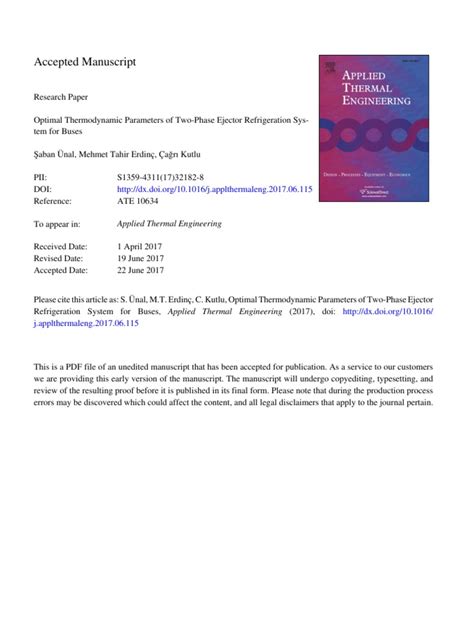 Applied Thermal Engineering | PDF | Heat Transfer | Heat Exchanger