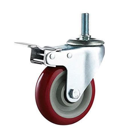 Mr.Garden 3" Heavy Duty Caster wheels with Brake Lock and Rubber Base ...