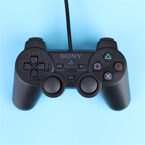 For Sony PlayStation 2 BLACK Wired DualShock PS2 Game Controller US ...