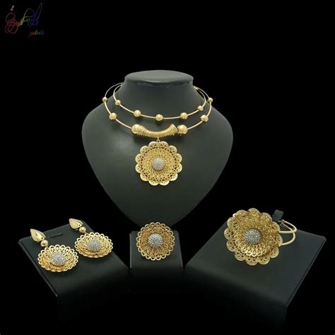 Yulaili Free Shipping New Coming Flower Design Hot Selling Pure Gold ...