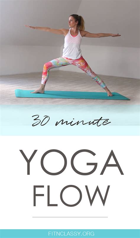 30 Minute Yoga Flow - Fit & Classy in 2020 | Morning yoga workouts, 30 minute yoga, Yoga flow