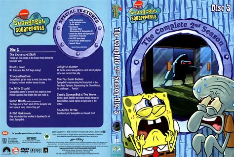 SpongeBob Squarepants: Complete 2nd Season, Disc 3 - TV DVD Scanned Covers - 669Spongebob ...