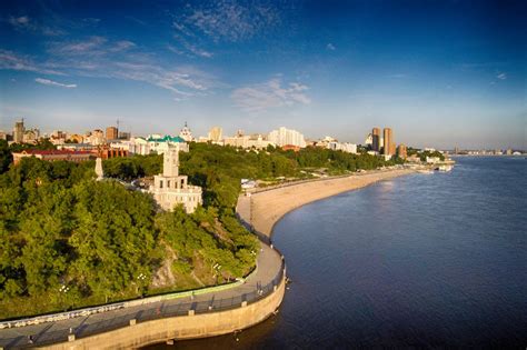 Utes on the embankment of the Amur River - Drone Photography