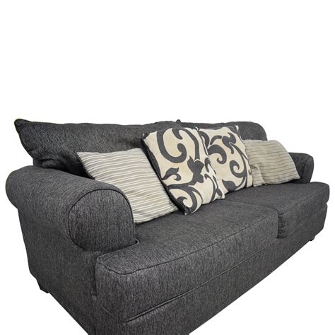 73% OFF - Bob's Discount Furniture Bob's Furniture Big Grey Two-Seater ...