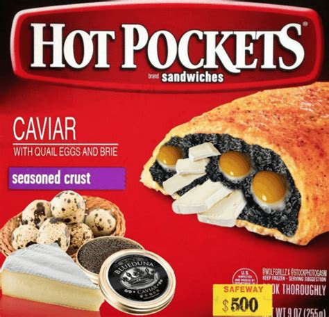 Quail Eggs and Caviar | Hot Pockets Box Parodies | Know Your Meme