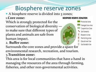 Protected area network :Biosphere reserves | PPT