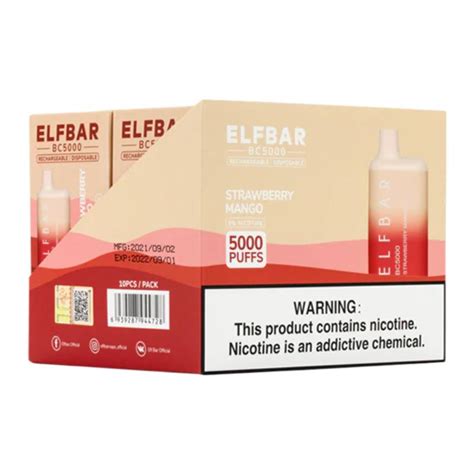 ELFBAR 5000 10CT STRAW MANGO – Serena Wholesale