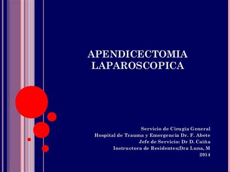 Apendicectomia laparoscopica