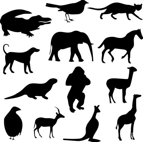 Clipart - Animal silhouettes 3