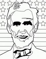 Abraham Lincoln Printable sketch template