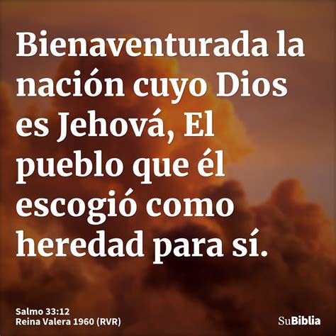 Salmo 33:12 - Su Biblia