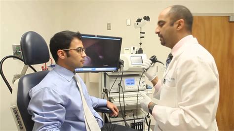 Laryngoscopy and stroboscope to examine the vocal cords - YouTube