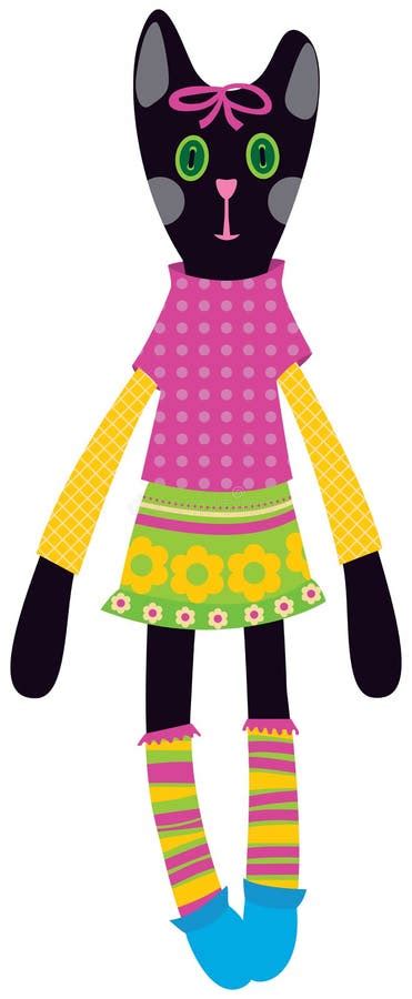 Doll cat stock vector. Illustration of isolated, figurine - 21910567